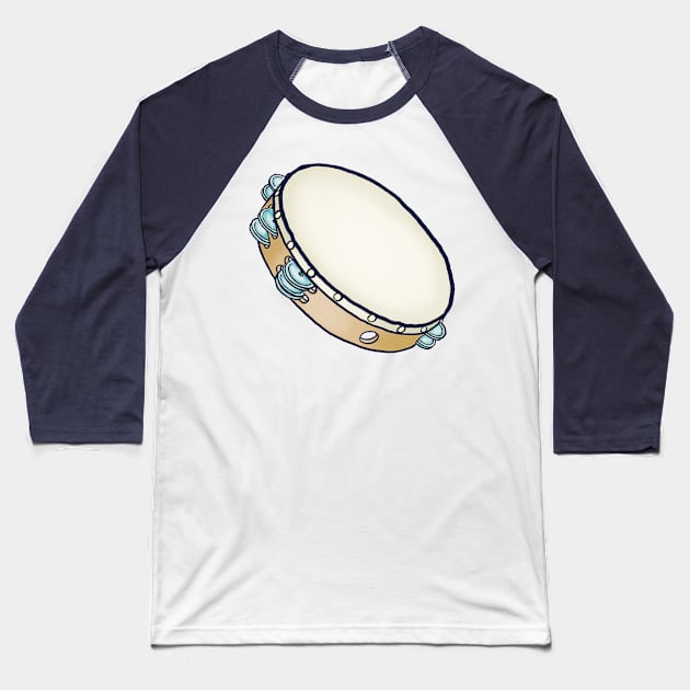 Tambourine Baseball T-Shirt by ElectronicCloud